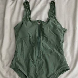 Shein, Small Hunter Green One Piece Swimsuit